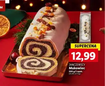 Lidl JANCZEWSCY Makowiec 500 g oferta