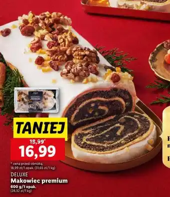 Lidl Deluxe Makowiec premium 600g oferta
