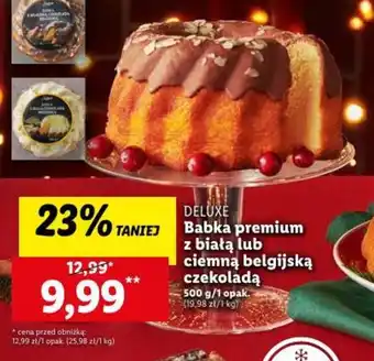 Lidl DELUXE Babka premium z białą lub ciemną belgijską czekoladą 500 g oferta