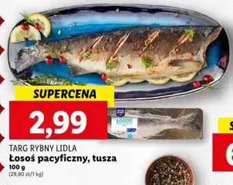 Lidl TARG RYBNY LIDLA Łosoś pacyficzny tusza 100g oferta