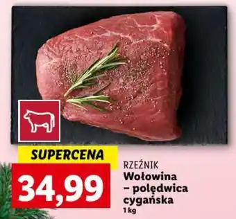 Lidl RZEŹNIK Wołowina polędwica cygańska 1 kg oferta