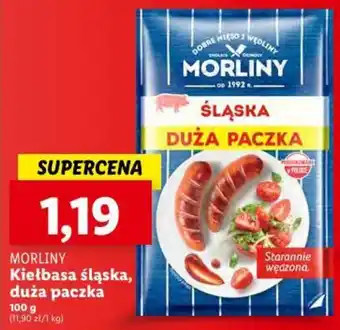 Lidl MORLINY Kiełbasa śląska, duża paczka 100 g oferta