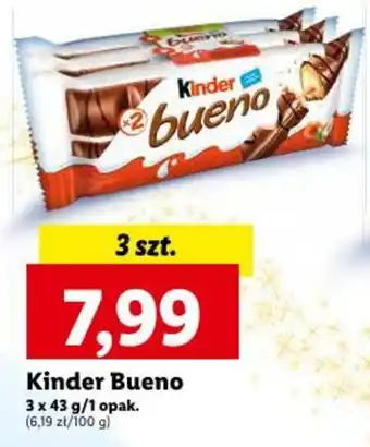 Lidl Kinder Bueno 3 x 43 g oferta
