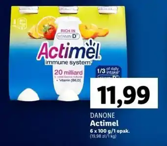Lidl DANONE Actimel 6 x 100 g oferta