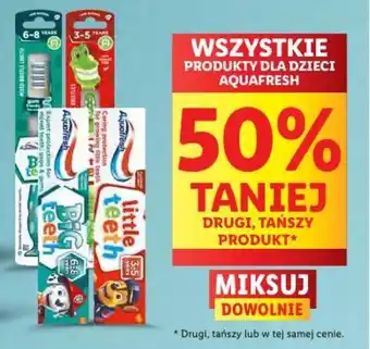 Lidl WSZYSTKIE PRODUKTY DLA DZIECI AQUAFRESH oferta