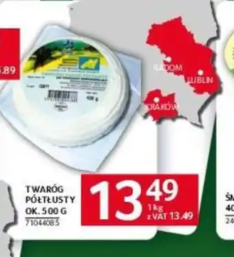 Selgros TWARÓG PÓŁTŁUSTY OK. 500 G oferta
