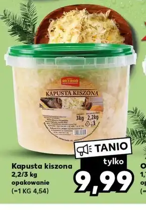 Kaufland Kapusta kiszona oferta