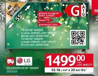 Selgros TELEWIZOR LED 55" 55UQ75 oferta