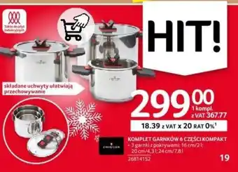 Selgros KOMPLET GARNKÓW 6 CZĘŚCI KOMPAKT oferta