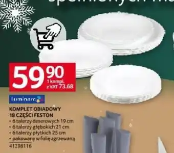 Selgros KOMPLET OBIADOWY 18 CZĘŚCI FESTON oferta