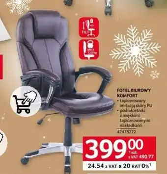 Selgros FOTEL BIUROWY KOMFORT oferta