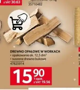 Selgros DREWNO OPAŁOWE W WORKACH oferta