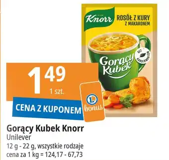 E.Leclerc Gorący Kubek Knorr Unilever 12-22g oferta