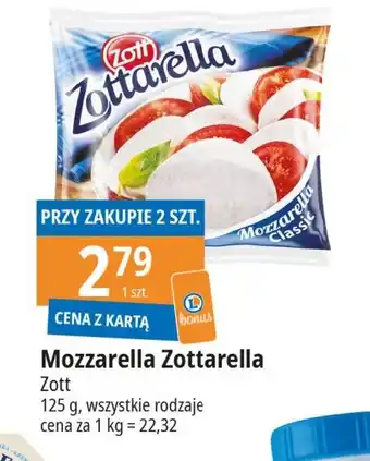 E.Leclerc Mozzarella Zottarella Zott 125g oferta