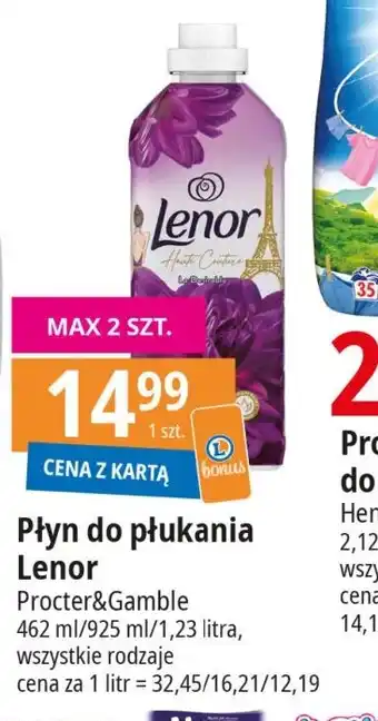 E.Leclerc Płyn do płukania Lenor 462ml oferta