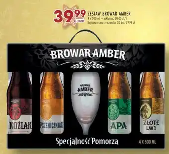 Stokrotka ZESTAW BROWAR AMBER 4 x 500 ml + szklanka oferta