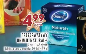Stokrotka PREZERWATYWY UNIMIL NATURAL+ 3szt oferta