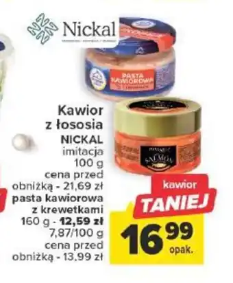 Carrefour Kawior z łososia NICKAL 100 g oferta