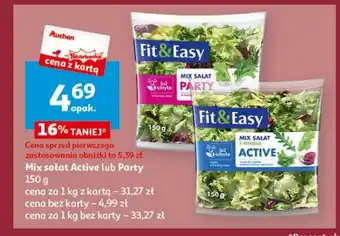 Auchan Mix sałat fit & easy oferta