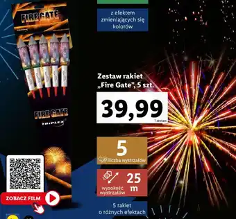 Lidl Zestaw rakiet ,,Fire Gate", 5 szt. oferta