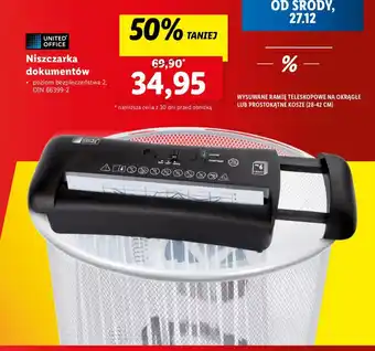 Lidl Niszczarka dokumentów oferta