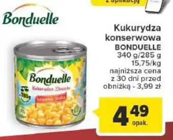 Carrefour Kukurydza konserwowa BONDUELLE 340 g/285 g oferta