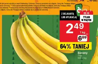 Delikatesy Centrum Banany 1 kg oferta