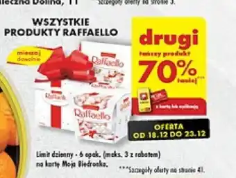 Biedronka WSZYSTKIE PRODUKTY RAFFAELLO oferta