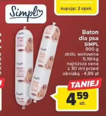 Carrefour Baton dla psa SIMPL 900 g oferta