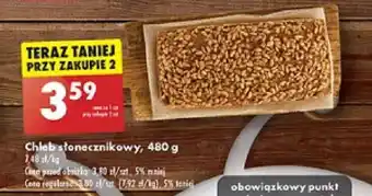 Biedronka Chleb słonecznikowy 480g oferta