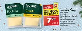 Biedronka Ser żółty w plastrach Światowid 300g oferta