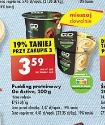 Biedronka Pudding proteinowy Go Active, 200 g oferta