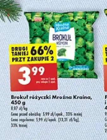 Biedronka Brokuł różyczki Mrożna Kraina, 450 g oferta