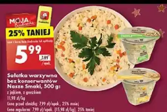 Biedronka Sałatka warzywna bez konserwantów Nasze Smaki, 500 g oferta