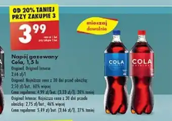 Biedronka Napój gazowany Cola, 1,5 l oferta