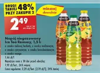 Biedronka Napój niegazowany Ice Tea Remsey 1,5l oferta