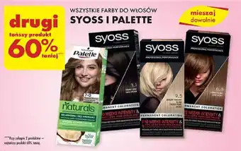 Biedronka WSZYSTKIE FARBY DO WŁOSÓW SYOSS I PALETTE oferta