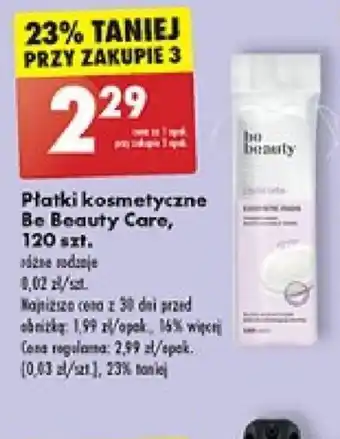 Biedronka Płatki kosmetyczne Be Beauty Care, 120 szt. oferta