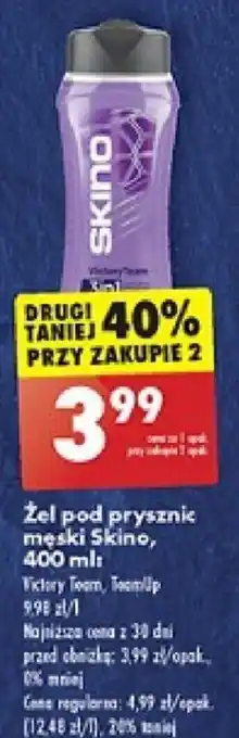 Biedronka Żel pod prysznic męski Skino, 400 ml oferta