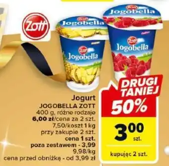 Carrefour Market Jogurt JOGOBELLA ZOTT 400 g oferta