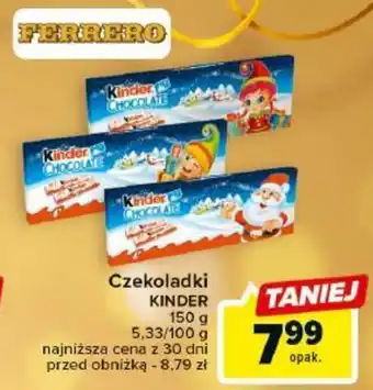 Carrefour Market Czekoladki KINDER 150g oferta