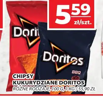 Top Market CHIPSY KUKURYDZIANE DORITOS 100 G oferta