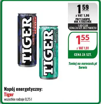 Eurocash Napój energetyczny: TIGER 0,25l oferta
