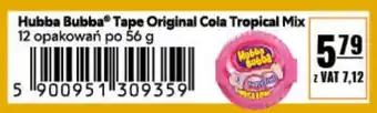 Eurocash Hubba Bubba Tape Original Cola Tropical Mix 56 g oferta