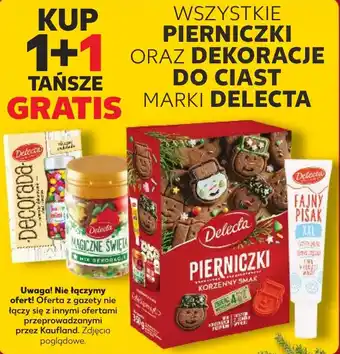 Kaufland WSZYSTKIE PIERNICZKI ORAZ DEKORACJE DO CIAST MARKI DELECTA oferta