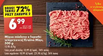 Biedronka Mięso mielone kraina mięs oferta