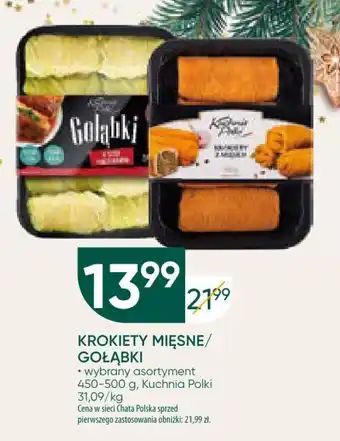 Chata Polska KROKIETY MIĘSNE/ GOŁĄBKI 450-500 g oferta