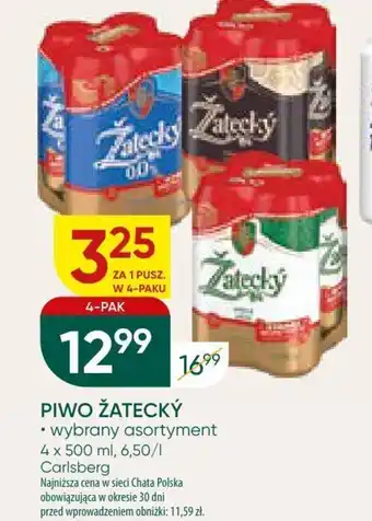 Chata Polska PIWO ŽATECKÝ 4 x 500 ml oferta