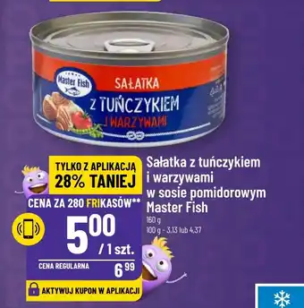 Polomarket Sałatka z tuńczykiem i warzywami w sosie pomidorowym Master Fish 160 g oferta