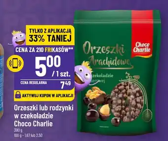 Orzeszki lub rodzynki w czekoladzie Choco Charlie 300 g
